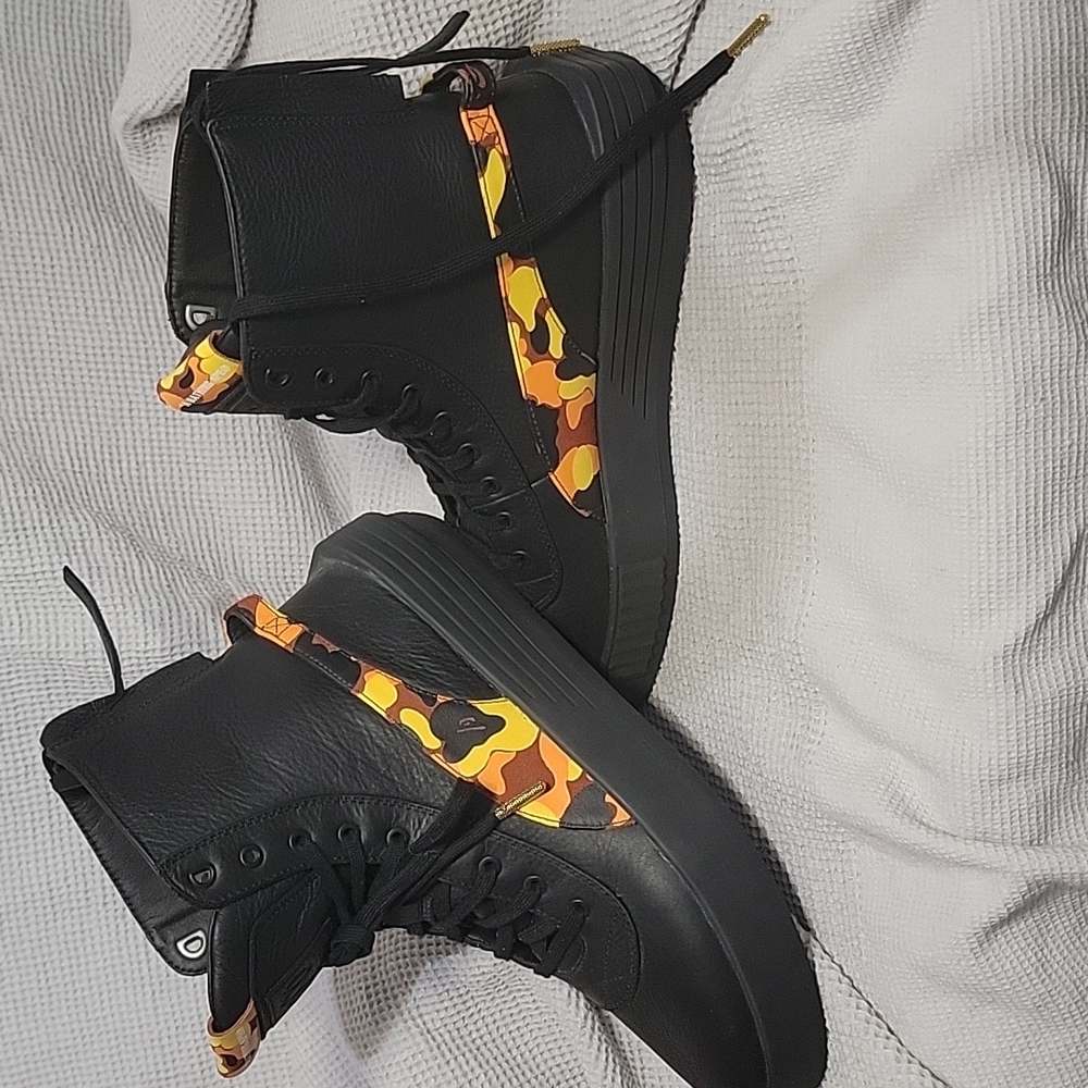 Puma × A Bathing Ape leather Hi-tops ULTRA RARE  factory samples M sz9